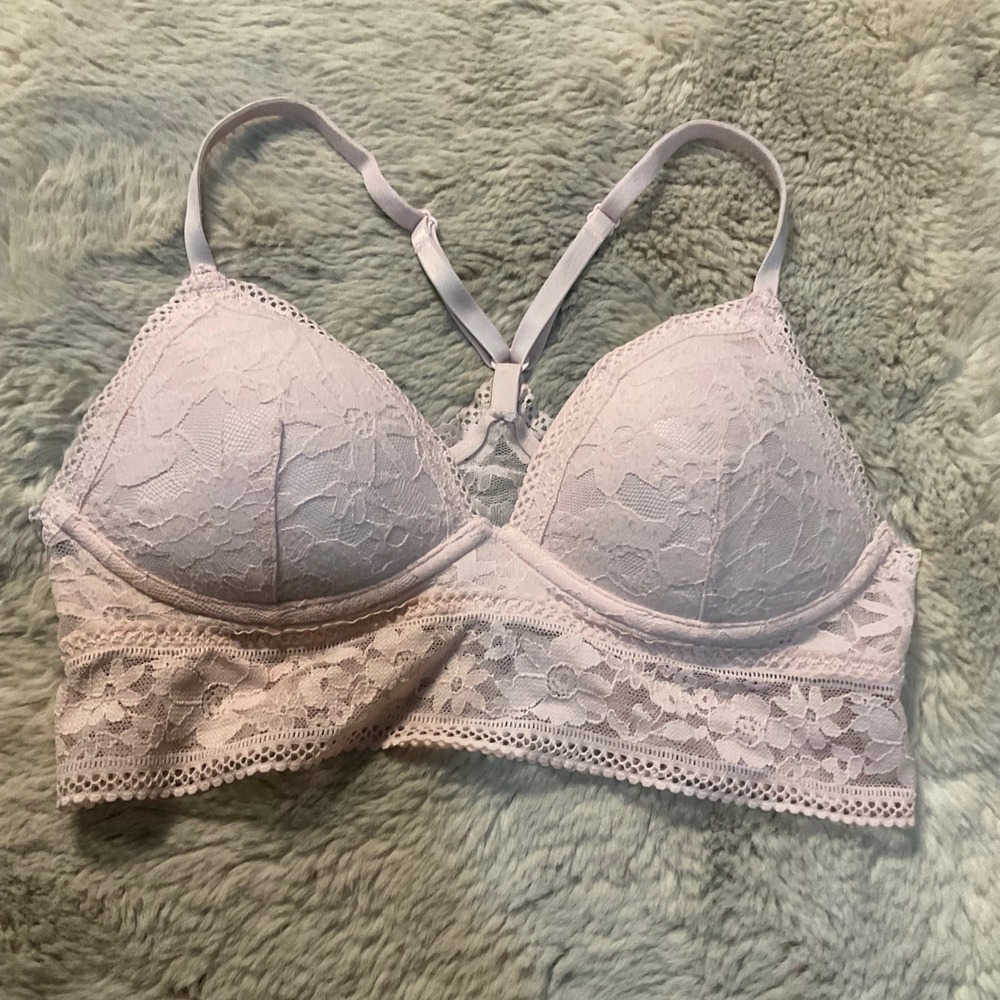 Victorias Secret Bralette Size‎ Small Light Pink Lace Adjustable Straps
